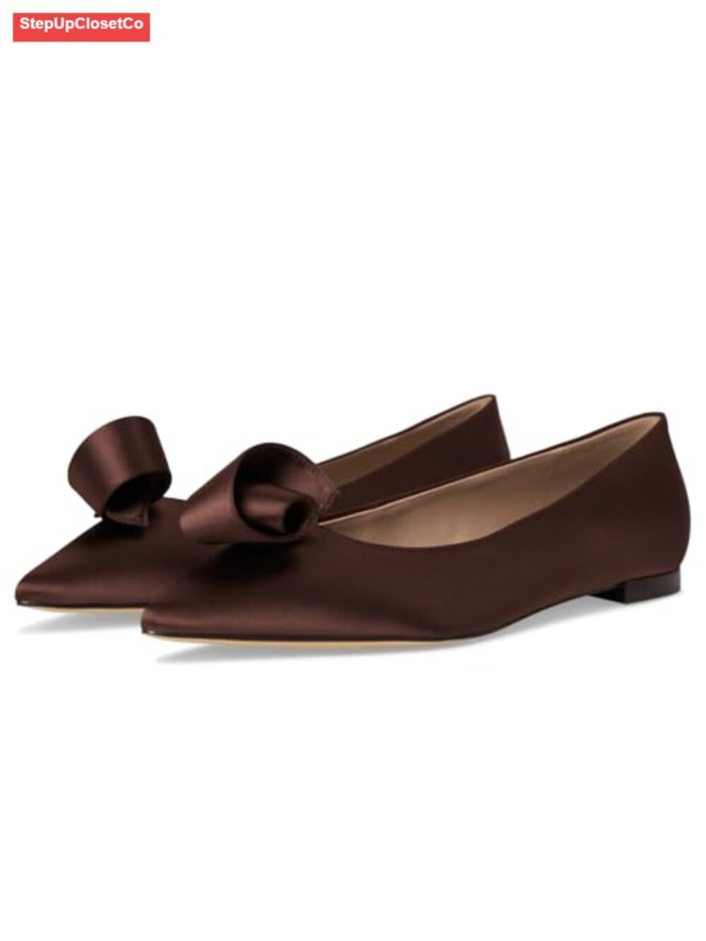 Women's Leather Ballet Flats Slip-On with Cushioned Insole